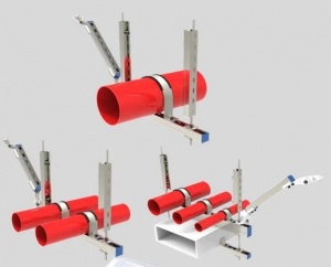 管道抗震支架 紧固件配件 刚度大装配式 支持定制